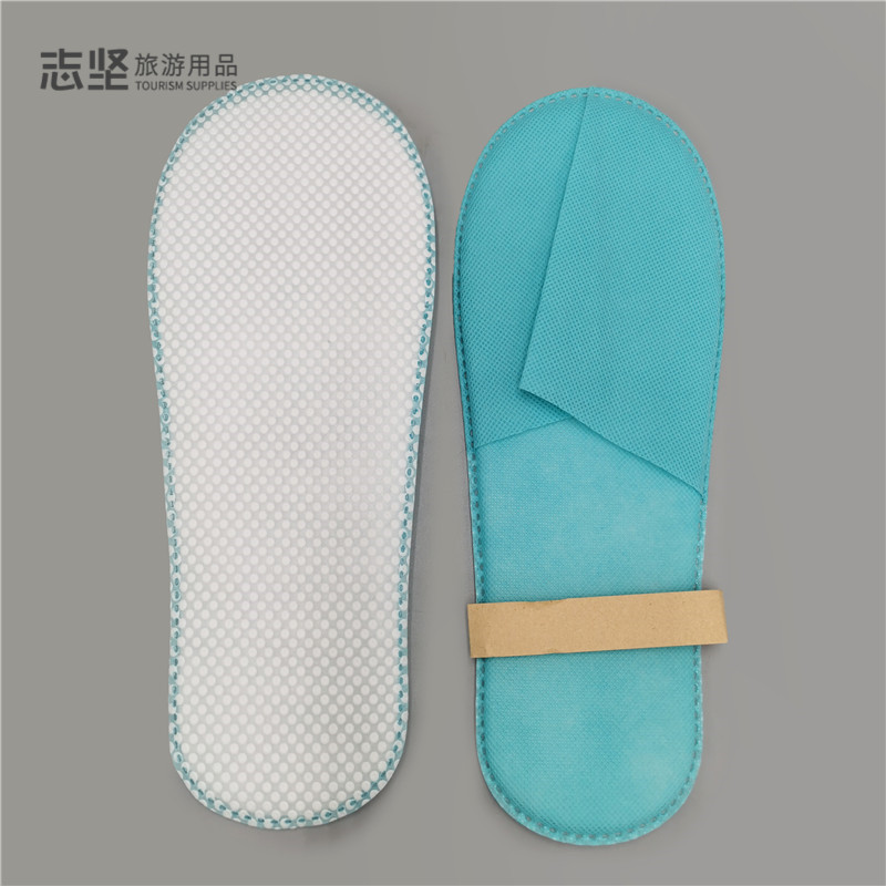 酒店一次性用品一体成型无纺布拖鞋宾馆美容院家用待客用定制